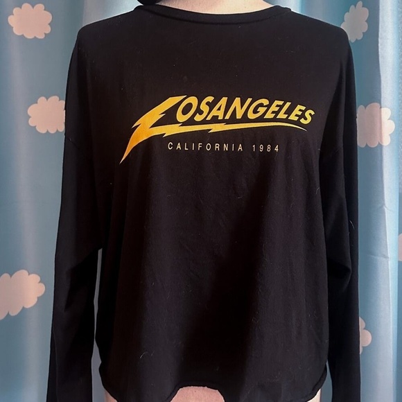 Los Angeles long sleeve tshirt thunderbolt- L - Picture 2 of 8